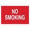 Brady No Smoking Sign, 10" H, 7 in W, Plastic, Rectangle, English, 141948 141948 - alternate 1